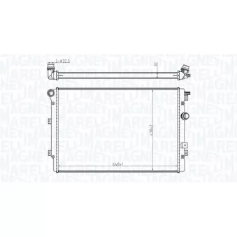 Radiateur, refroidissement du moteur MAGNETI MARELLI 350213196800