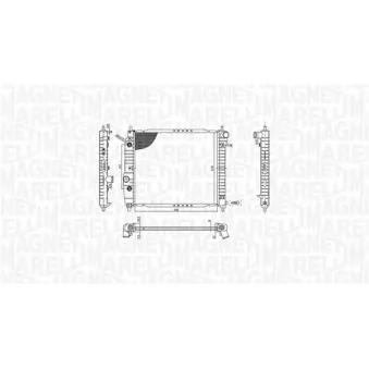 Radiateur, refroidissement du moteur MAGNETI MARELLI