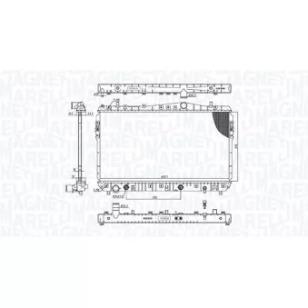 Radiateur, refroidissement du moteur MAGNETI MARELLI 350213197500
