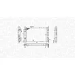Radiateur, refroidissement du moteur MAGNETI MARELLI 350213197800 - Visuel 1