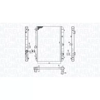 Radiateur, refroidissement du moteur MAGNETI MARELLI