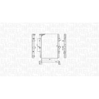 Radiateur, refroidissement du moteur MAGNETI MARELLI 350213199400