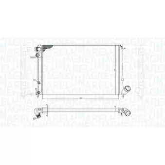 Radiateur, refroidissement du moteur MAGNETI MARELLI