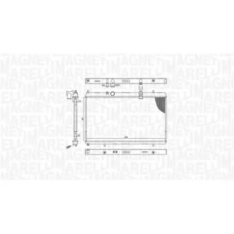 Radiateur, refroidissement du moteur MAGNETI MARELLI