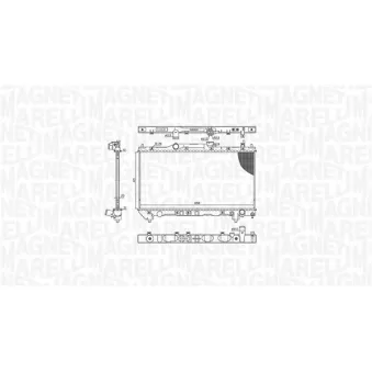 Radiateur, refroidissement du moteur MAGNETI MARELLI 350213201100