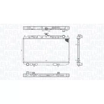 Radiateur, refroidissement du moteur MAGNETI MARELLI 350213201300