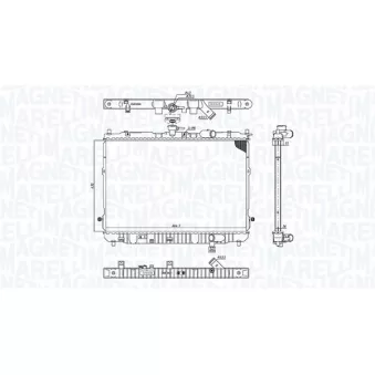 Radiateur, refroidissement du moteur MAGNETI MARELLI