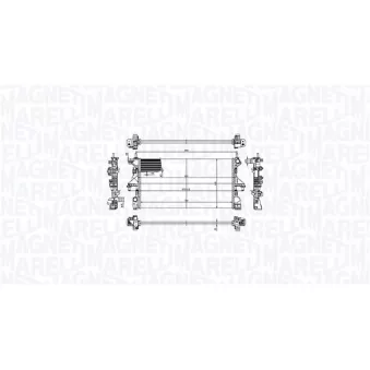 Radiateur, refroidissement du moteur MAGNETI MARELLI 350213211900