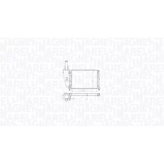 Radiateur, refroidissement du moteur MAGNETI MARELLI 350213212100