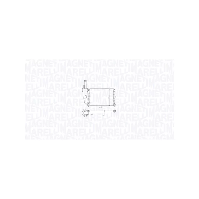 Radiateur, refroidissement du moteur MAGNETI MARELLI 350213212100