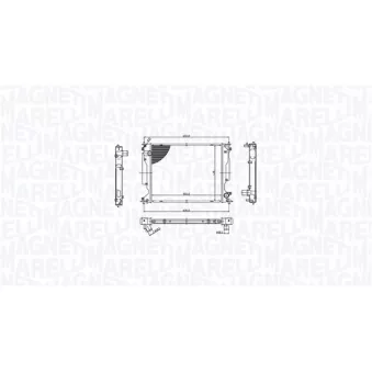 Radiateur, refroidissement du moteur MAGNETI MARELLI