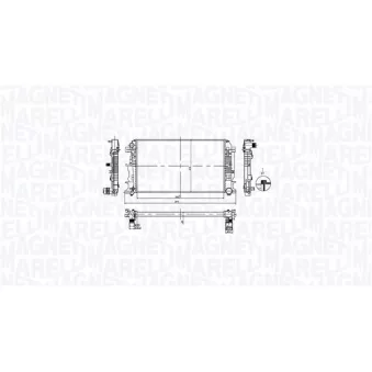 Radiateur, refroidissement du moteur MAGNETI MARELLI 350213212600