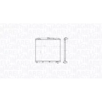 Radiateur, refroidissement du moteur MAGNETI MARELLI 350213212800