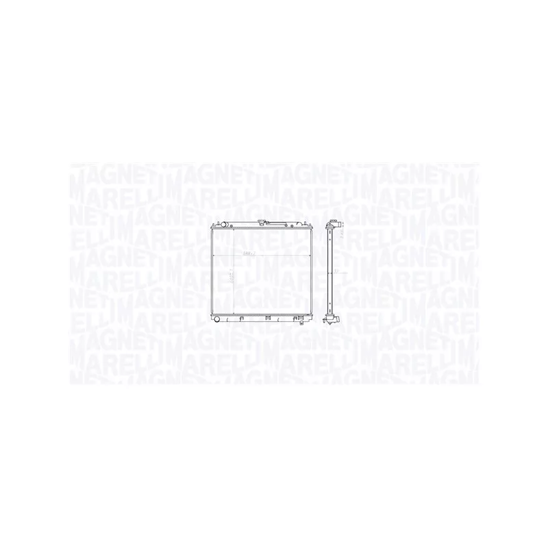 Radiateur, refroidissement du moteur MAGNETI MARELLI 350213212800
