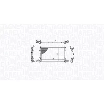 Radiateur, refroidissement du moteur MAGNETI MARELLI