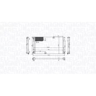Radiateur, refroidissement du moteur MAGNETI MARELLI
