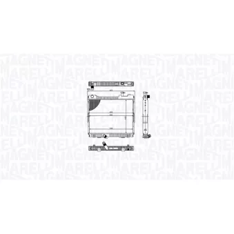 Radiateur, refroidissement du moteur MAGNETI MARELLI