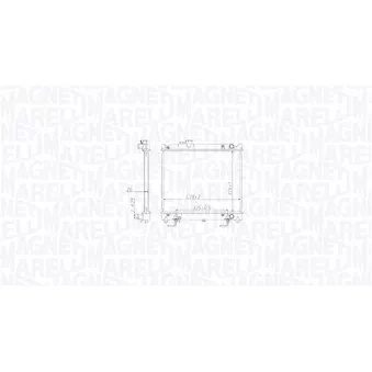 Radiateur, refroidissement du moteur MAGNETI MARELLI 350213213800