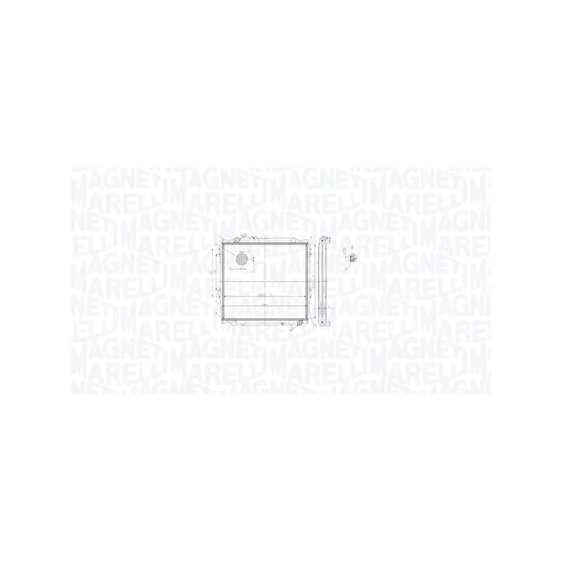 Radiateur, refroidissement du moteur MAGNETI MARELLI 350213213900