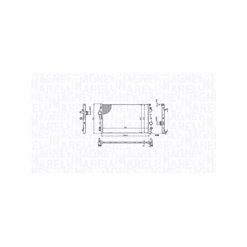 Radiateur, refroidissement du moteur MAGNETI MARELLI 350213214200