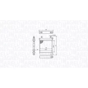 Radiateur, refroidissement du moteur MAGNETI MARELLI 350213214500