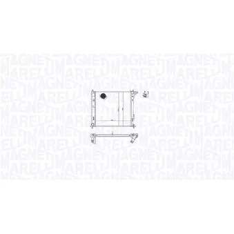 Radiateur, refroidissement du moteur MAGNETI MARELLI 350213216200