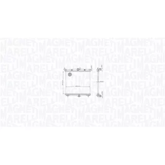 Radiateur, refroidissement du moteur MAGNETI MARELLI 350213216500