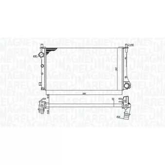 Radiateur, refroidissement du moteur MAGNETI MARELLI 350213382000