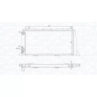 Radiateur, refroidissement du moteur MAGNETI MARELLI 350213406000