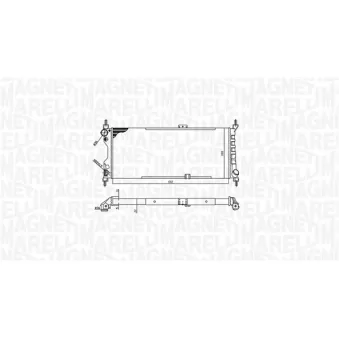 Radiateur, refroidissement du moteur MAGNETI MARELLI 350213588000