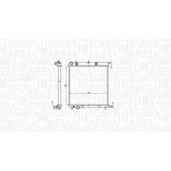 Radiateur, refroidissement du moteur MAGNETI MARELLI 350213819000