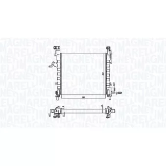 Radiateur, refroidissement du moteur MAGNETI MARELLI