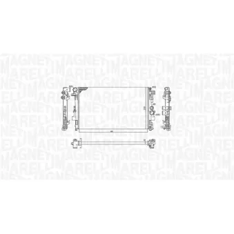 Radiateur, refroidissement du moteur MAGNETI MARELLI