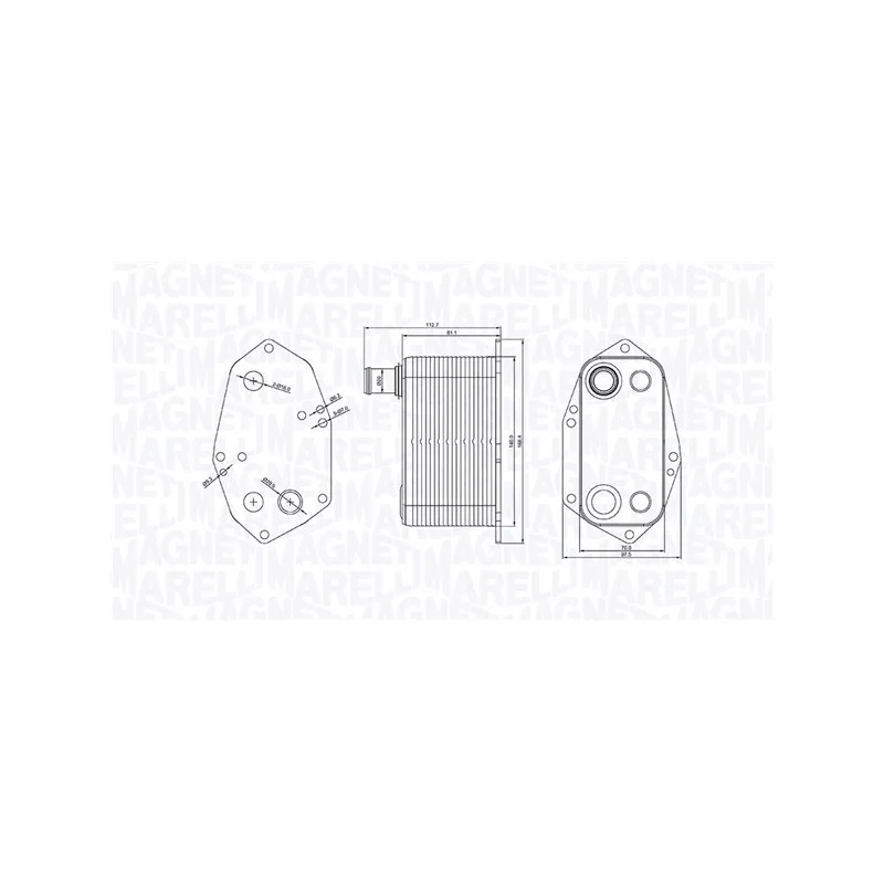 Radiateur d'huile MAGNETI MARELLI 350300000200