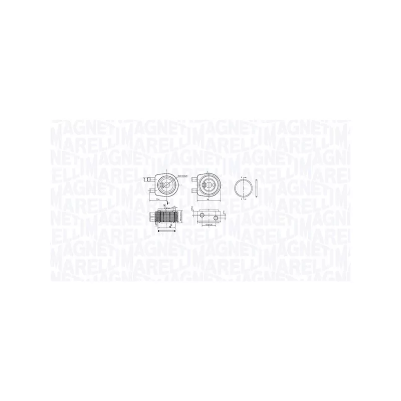 Radiateur d'huile MAGNETI MARELLI 350300001900