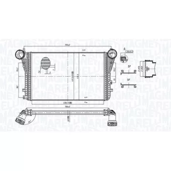 Intercooler, échangeur MAGNETI MARELLI 351319204040