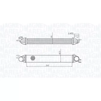 Intercooler, échangeur MAGNETI MARELLI 351319204290