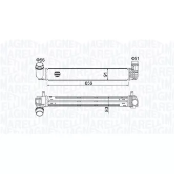 Intercooler, échangeur MAGNETI MARELLI