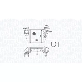 Intercooler, échangeur MAGNETI MARELLI 351319204870