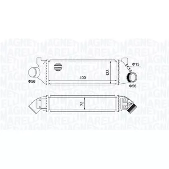 Intercooler, échangeur MAGNETI MARELLI