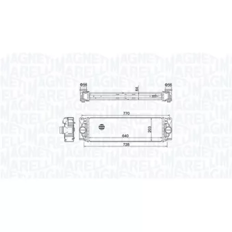 Intercooler, échangeur MAGNETI MARELLI 351319205050
