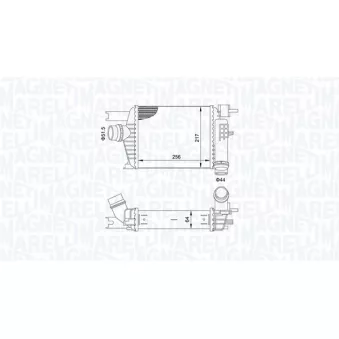 Intercooler, échangeur MAGNETI MARELLI