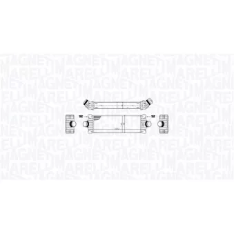 Intercooler, échangeur MAGNETI MARELLI 351319206050