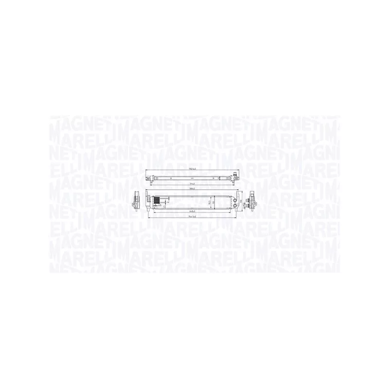 Intercooler, échangeur MAGNETI MARELLI 351319206060