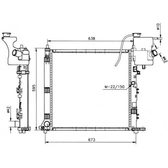 Radiateur, refroidissement du moteur NRF