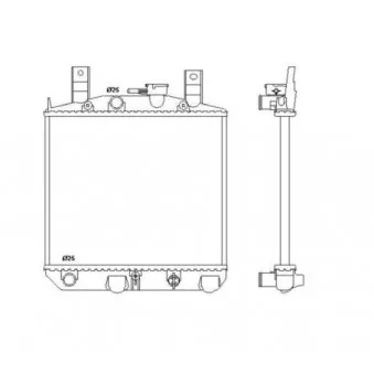 Radiateur, refroidissement du moteur NRF 506080
