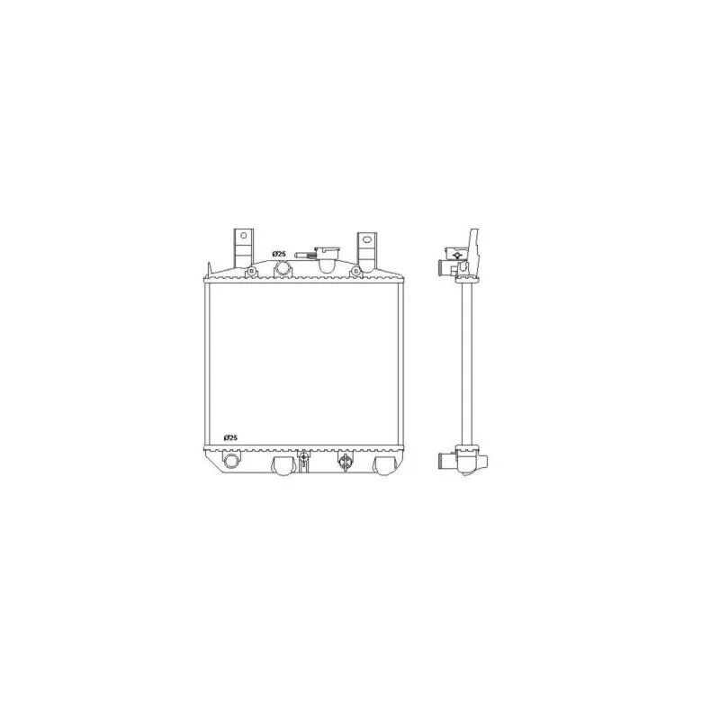 Radiateur, refroidissement du moteur NRF 506080