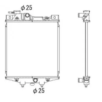 Radiateur, refroidissement du moteur NRF 506082