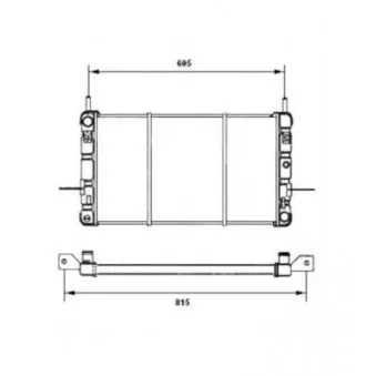 Radiateur, refroidissement du moteur NRF 506217