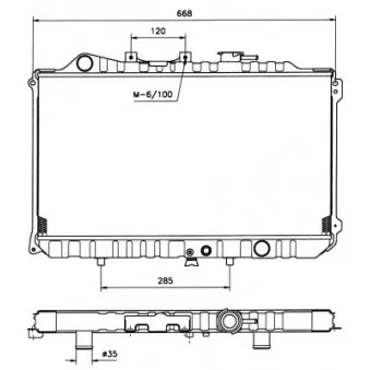 Radiateur, refroidissement du moteur NRF 506502